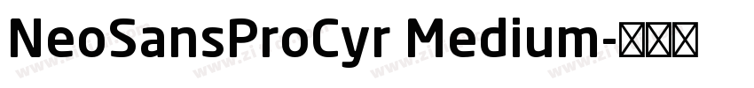 NeoSansProCyr Medium字体转换